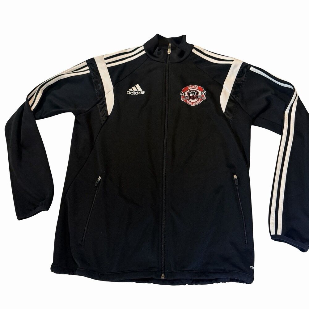 Adidas Climacool #24 UFA United Futbol Academy Full Zip Black Jacket Men's M